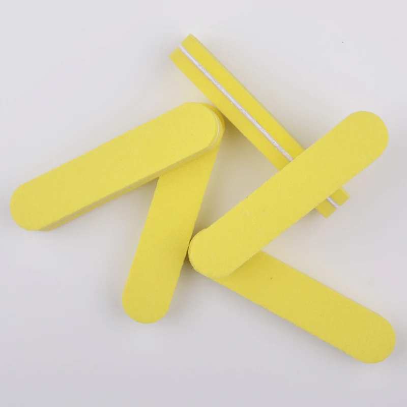 

10Pcs/lot Yellow DIY Nail Art Tool Buffer Buffing Sanding Files Mini Sponge Emery Strip Pedicure Manicure Care Makeup Tools