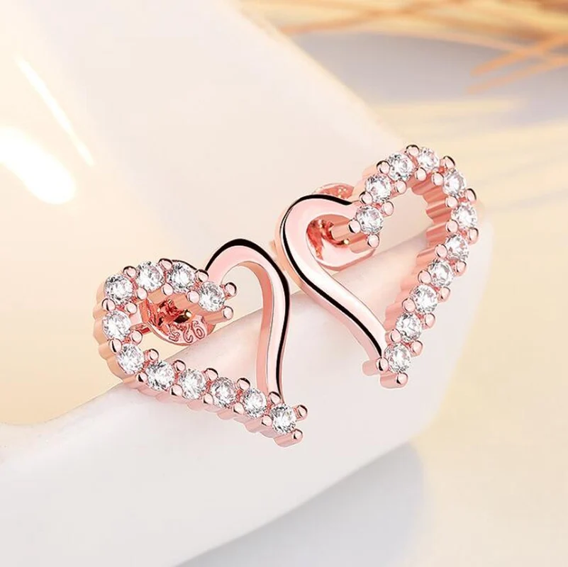 Горячие модные креативные серьги цирконовые для женщин новый простой маленький