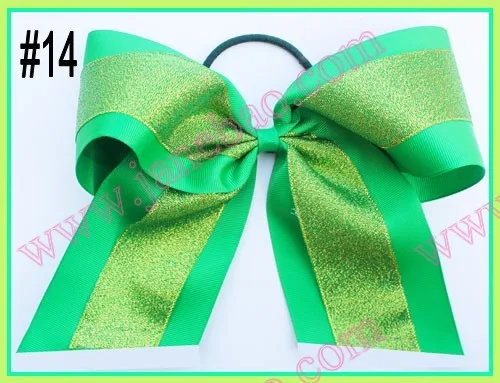 Бесплатная доставка 300 шт. 8 дюймов блестки большой бант черлидинг банты со