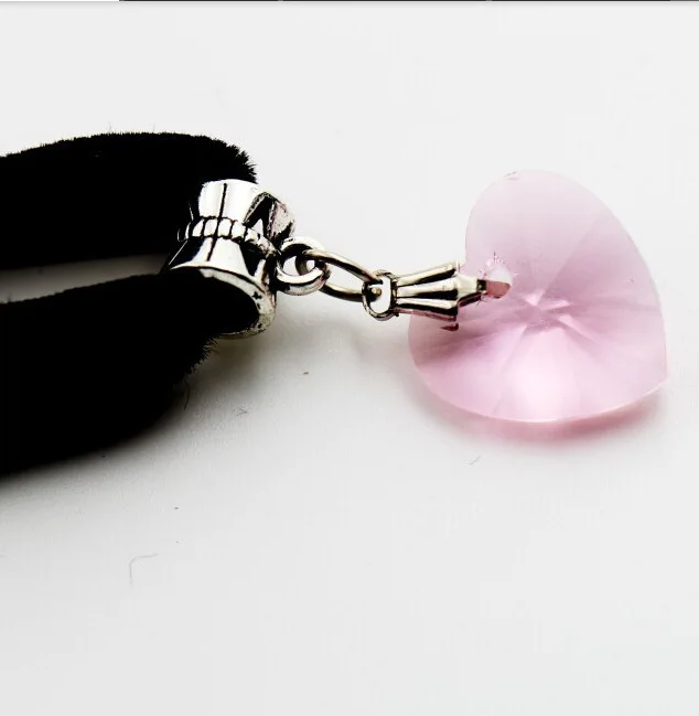 Ошейник ожерелье 2016 ретро новый готический вельветовый с кристаллами подвеской