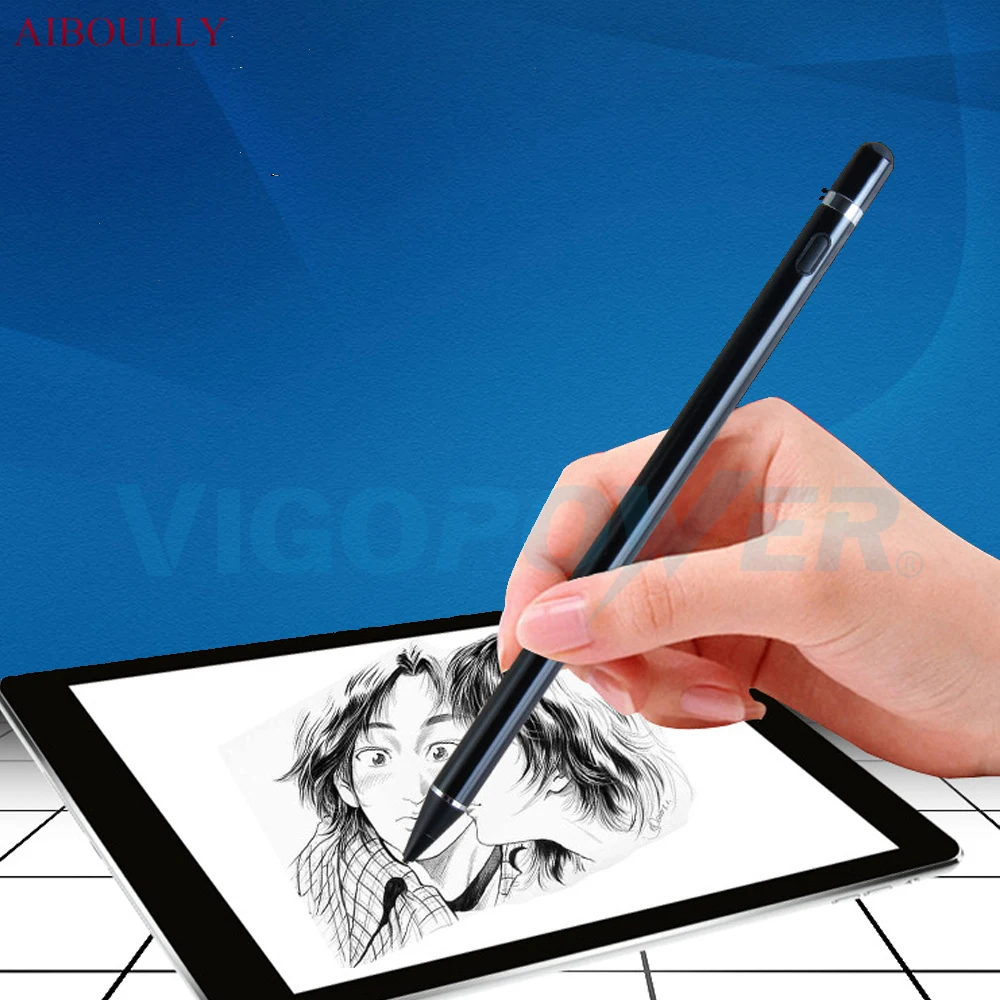 Активный Стилус емкостный Сенсорный экран Стилус для ipad Mini 4 3 2 ipad mini4 mini3 mini2 Планшеты карандаш NIB1.45mm высокой точности