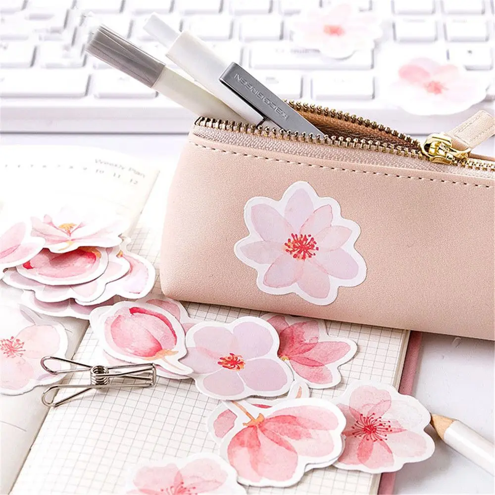 45 шт Kawaii японская вишня наклейка в форме цветка Канцтовары Скрапбукинг DIY стикер