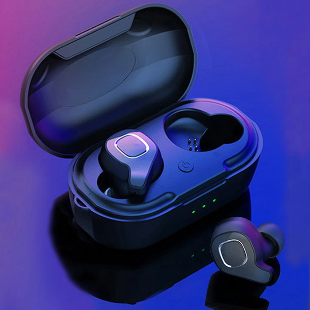 F8 перезаряжаемые шумоподавление мини Hands Free вкладыши спортивные стерео