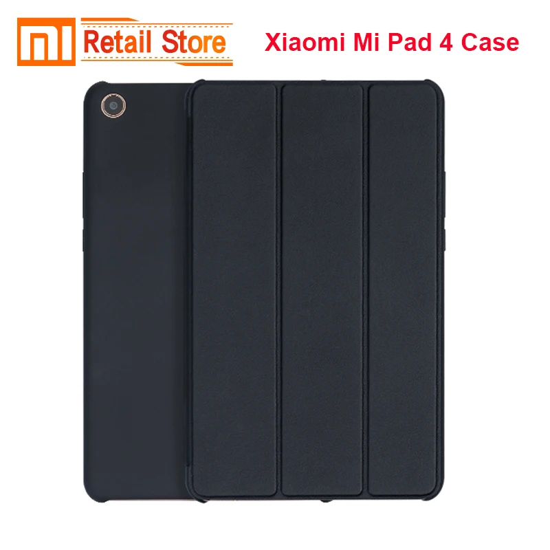 Оригинальный Xiaomi mi Pad 4 Чехол Smart Wake черный/серый чехол Flip Protecter PC + PU материал для Xiao