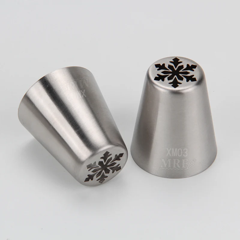 

(20pcs/Lot)Free Shipping Stainless Steel 18/8 Christmas Theme (Arrow Snowflake)Pastry Icing Nozzles #XM03