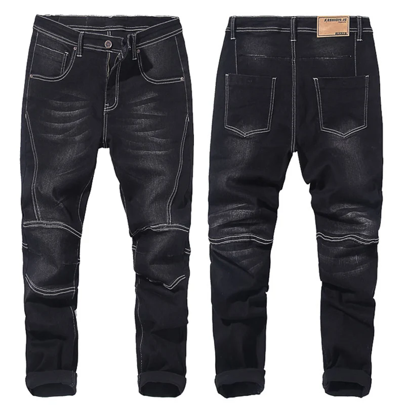 

VROKINO Brand 2020 Summer New Large Size Men's Casual Loose Stretch Jeans Fashion Delicate Men's Jeans Large Size 44 46 48
