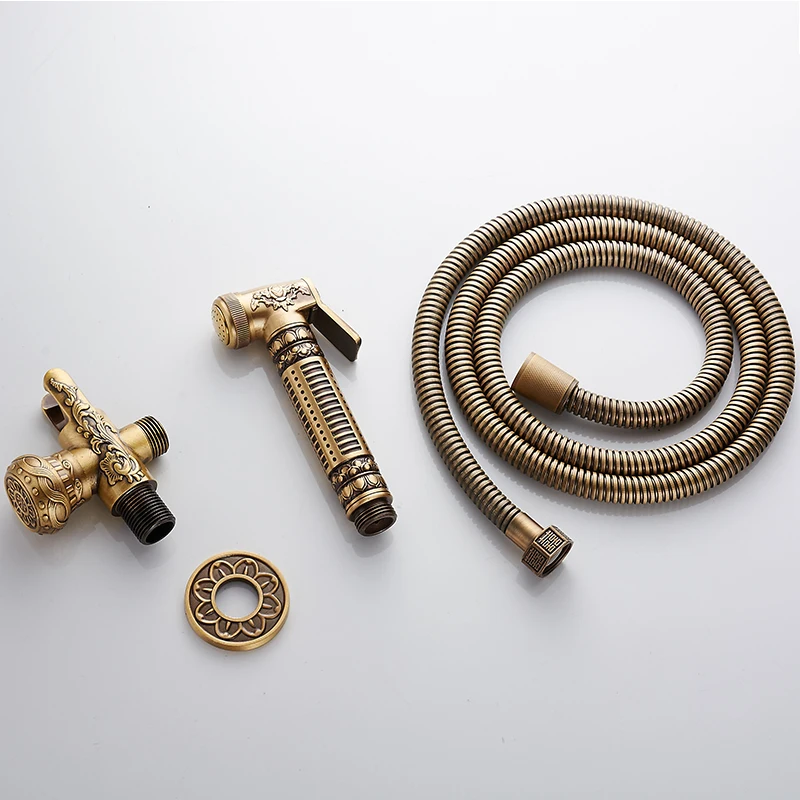 MTTUZK Bidet Faucets Single Cold Brass In Wall Handheld Hygienic Shower Spray Head For Wash Bathroom Toilet Car Rinse Airbrush |