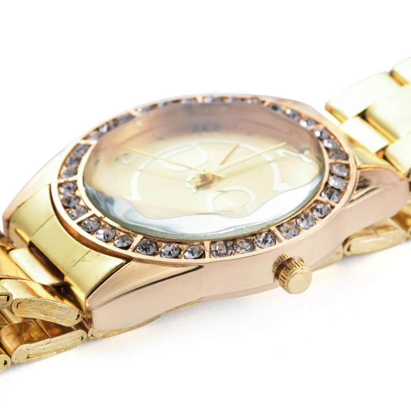 Reloj mujer Новый лидирующего бренда с медведем нержавеющая сталь для отдыха