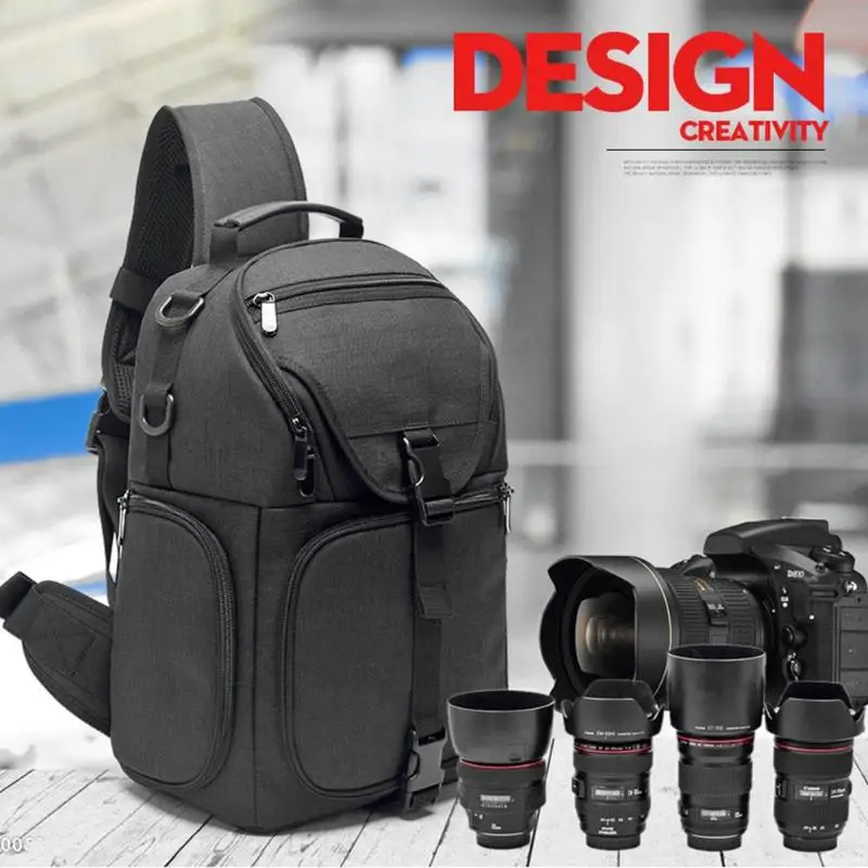 Водонепроницаемая нейлоновая камера для хранения Backpak сумка через плечо большая емкость рюкзак для переноски штатив чехол для объектива для DSLR камеры