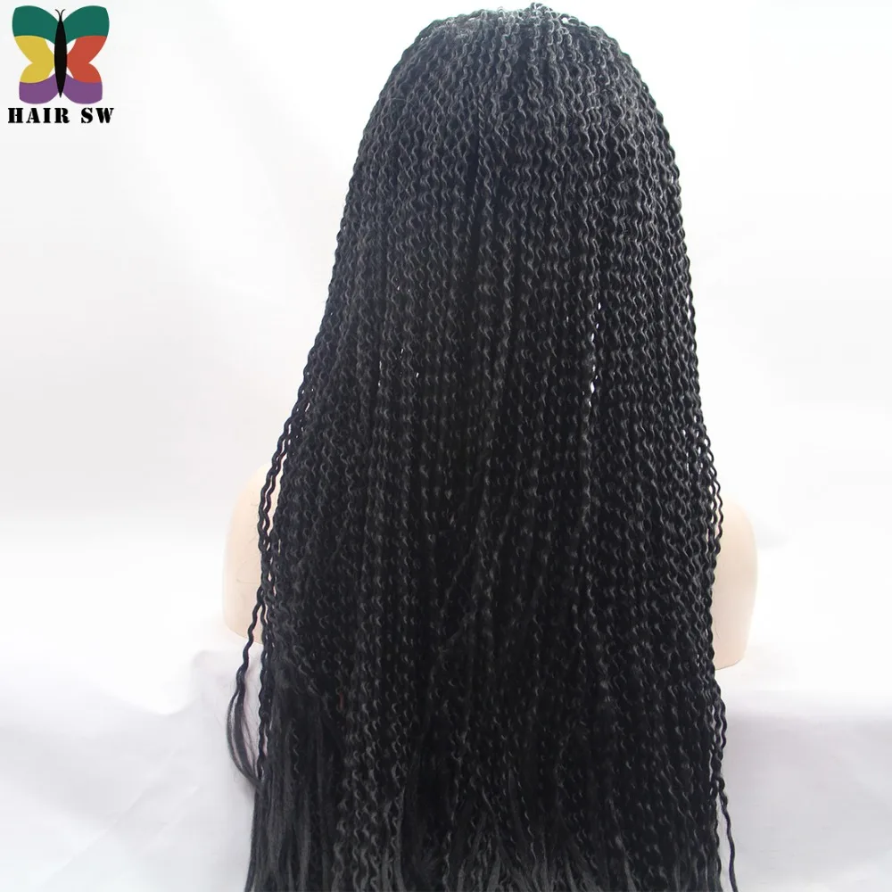 HAIR SW Длинные вьющийся кудрявые волосы твист крючком Синтетические на кружеве