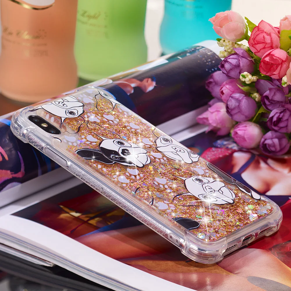 Жидкий чехол для Samsung Галактики A3 A5 A6 A7 A8 S5 S6 S7 S8 S9 Edge Plus Note8 в виде единорога из мультфильма Мягкий силиконовый чехол