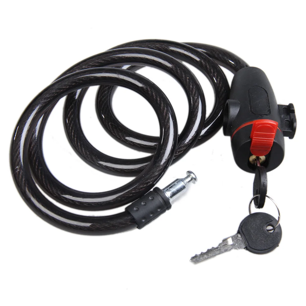 

ONUS Anti-Theft Bike Bicycle Lock Stainless Steel Cable Coil For Castle Motorcycle Cycle MTB Bike Security Lock with 2 Key