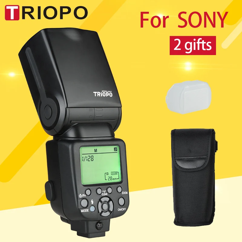 Triopo TR-960III вспышка для камеры со встроенной беспроводной системой 2 4G SONY |