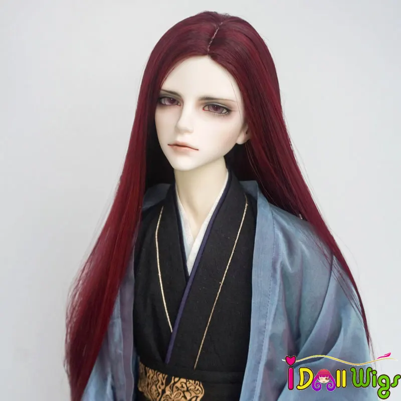 1/3 Bjd парик из высокотемпературного волокна модные смешанные цвета красного вина