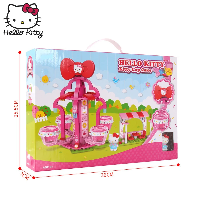 Hello kitty ролевые игры Набор Розовый собрать Прекрасный hellokitty собранные