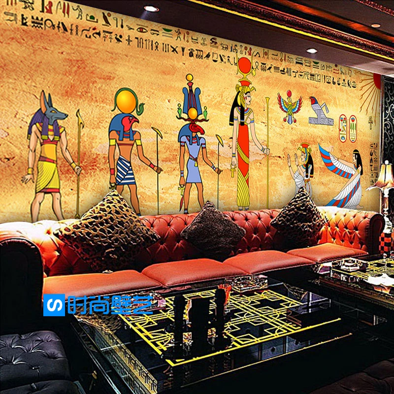 Пользовательские росписи ретро ностальгические обои Ресторан Гостиная Бар Кафе