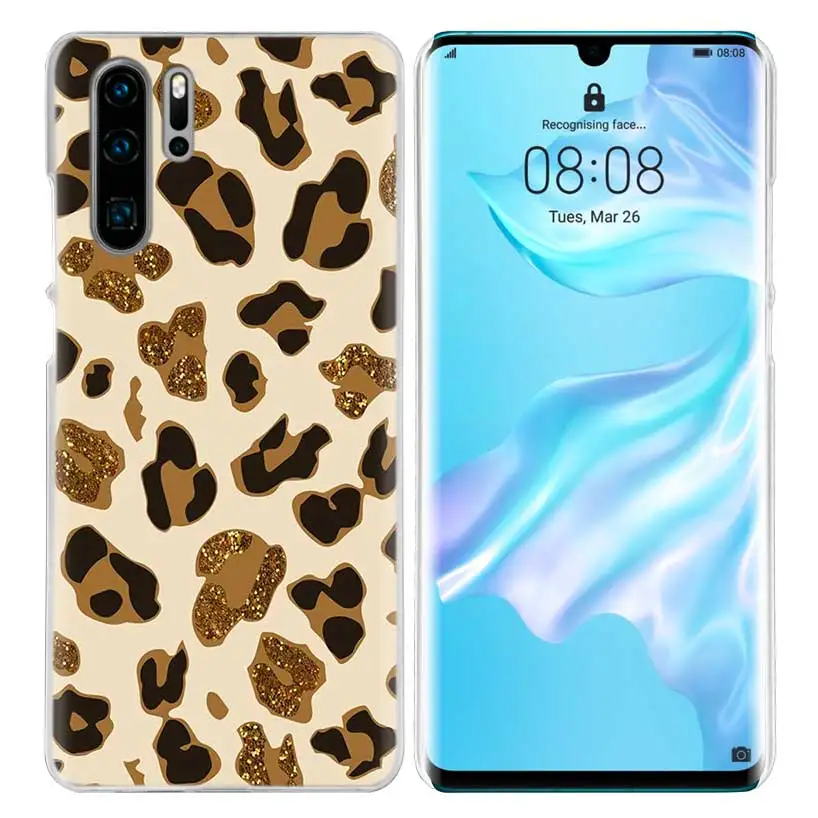 Чехол с тигровым леопардовым принтом для huawei P20 P Smart Z Plus P30 P10 P9 P8 mate 10 20 lite Pro Mini, жесткий чехол для телефона из поликарбоната