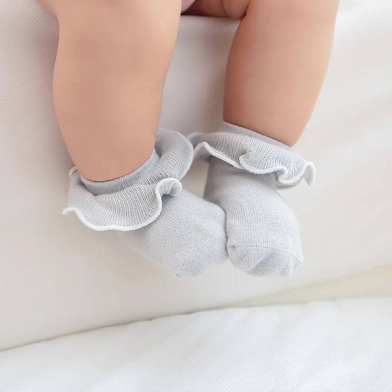 1 пара модных кружевных носков для мальчиков и девочек хлопковые носки ярких