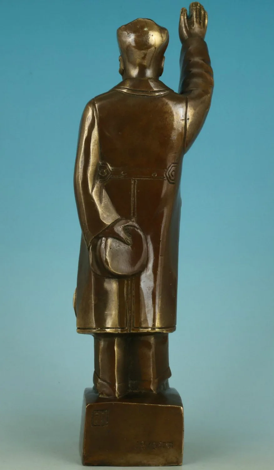 Красивая азиатская китайская старая бронза ручной работы резная статуя Мао