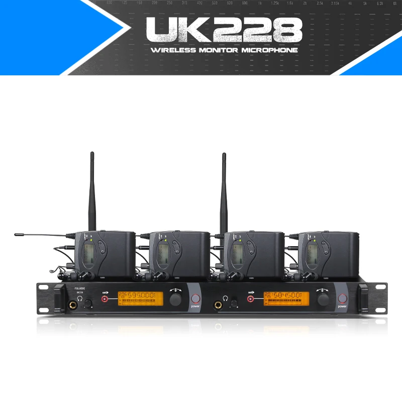 

Wireless Input/Inner Ear Monitoring System Stage Monitor Headset Microphone Microphone R2050 IEM 4 Receiver 4 Transmitter