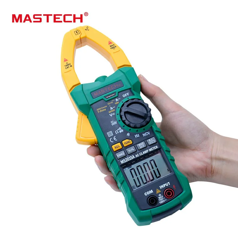 MASTECH MS2015A AutoRange Digital AC 1000A токовые клещи True RMS мультиметр Частота с бесконтактным детектором напряжения