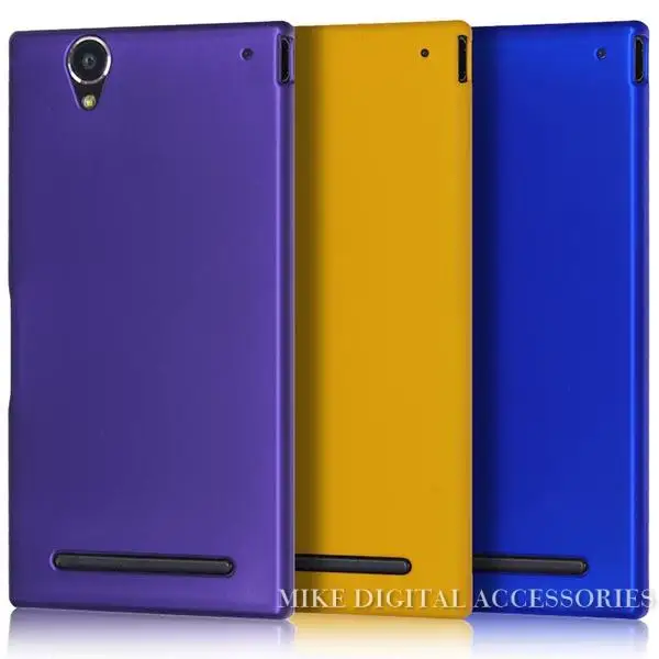 New High Quality Multi Colors Luxury Rubberized Matte Hard Phone Case Cover For Sony Xperia T2 Ultra |