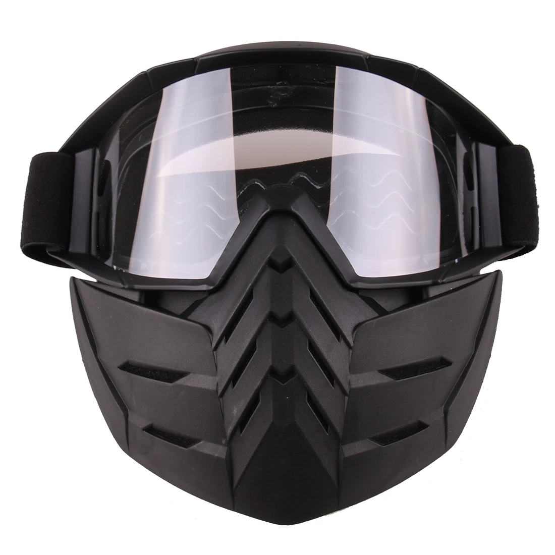 Airsoft Cool Tactical Mask Soft Bullet Dart Eye Protective Mirror Face Mask for Outdoor Paintball WG Shooting Protective Mask - Цвет: Прозрачный