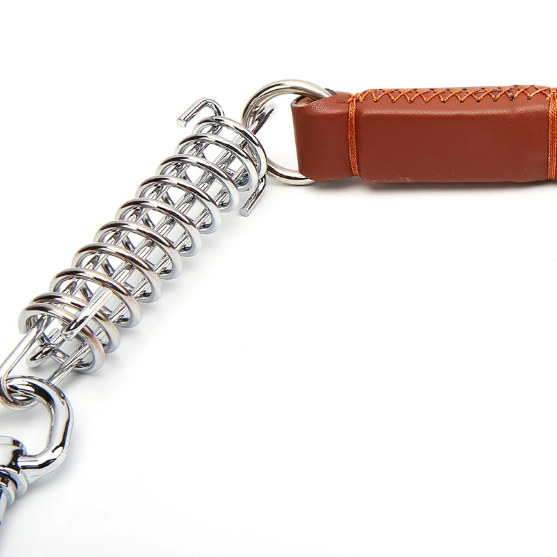 DannyKarl кожаный поводок для собак с защитой от укусов Поводок больших весенний