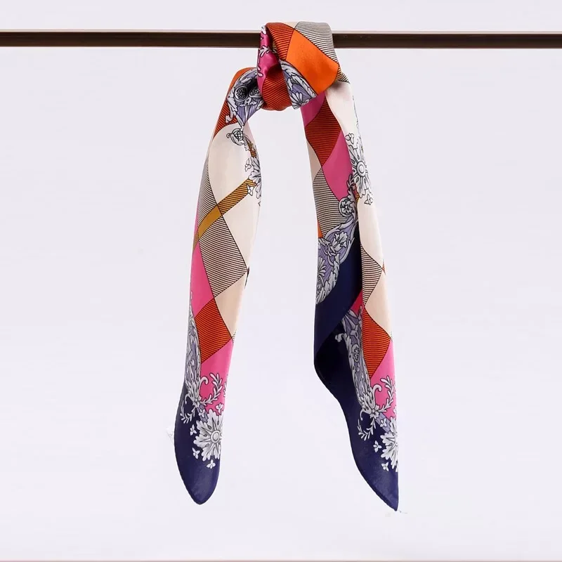 100% шелк 53*53 мини Размеры леди Neckscarf площади шеи шарф Элитный бренд чистого шелка