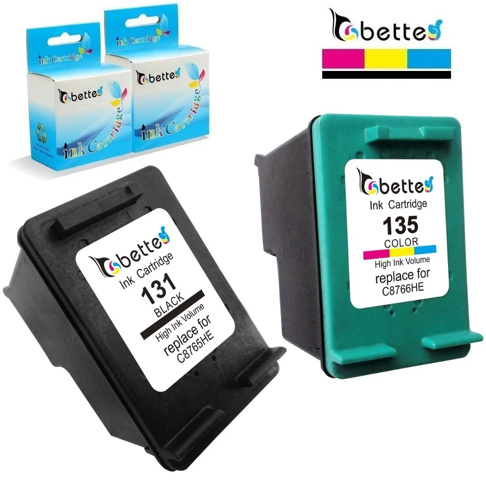 Бетт картриджи Замена для HP 131 135 HP 131 HP 135 Officejet 100 L411a 150 H470 H470b H470wbt H470wf, k7100 K7103 K7108