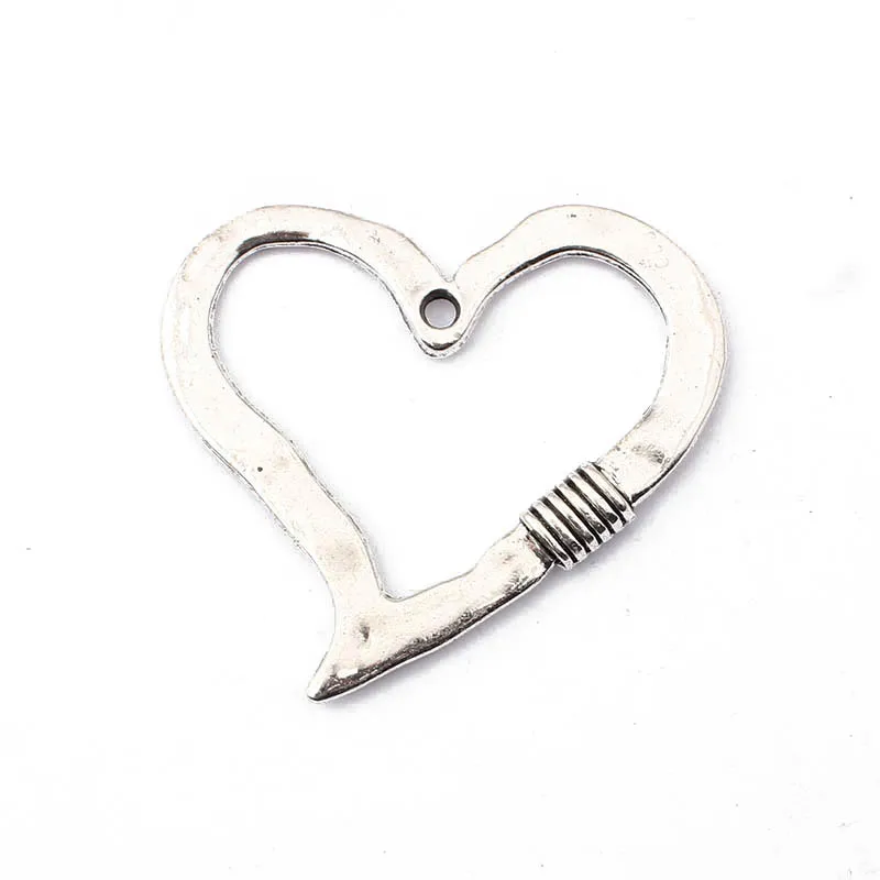 3 шт большие открытые подвески в форме сердца для поделок Женские винтажные
