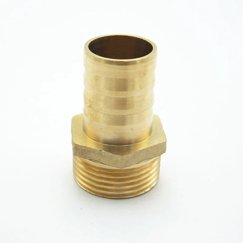 Латунный штуцер с зазубринами для шланга 25 мм наружная резьба BSP 1 дюйм |