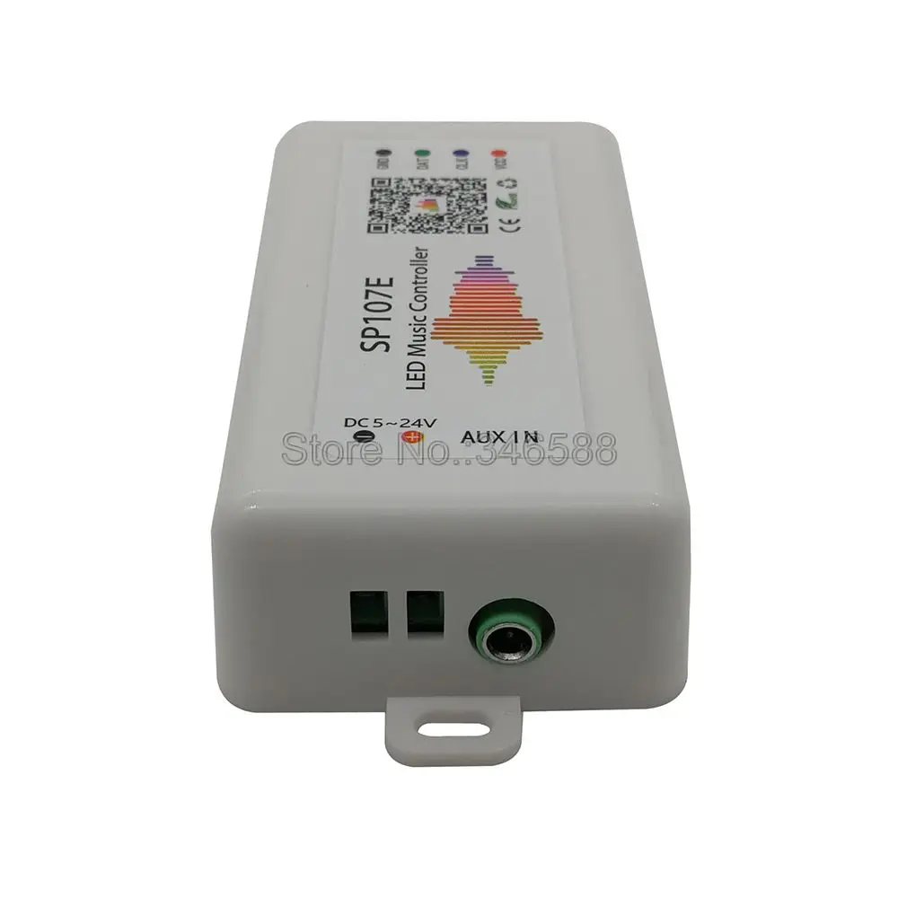 SP107E Bluetooth светодиодный музыкальный контроллер Pixel IC SPI с помощью приложения для
