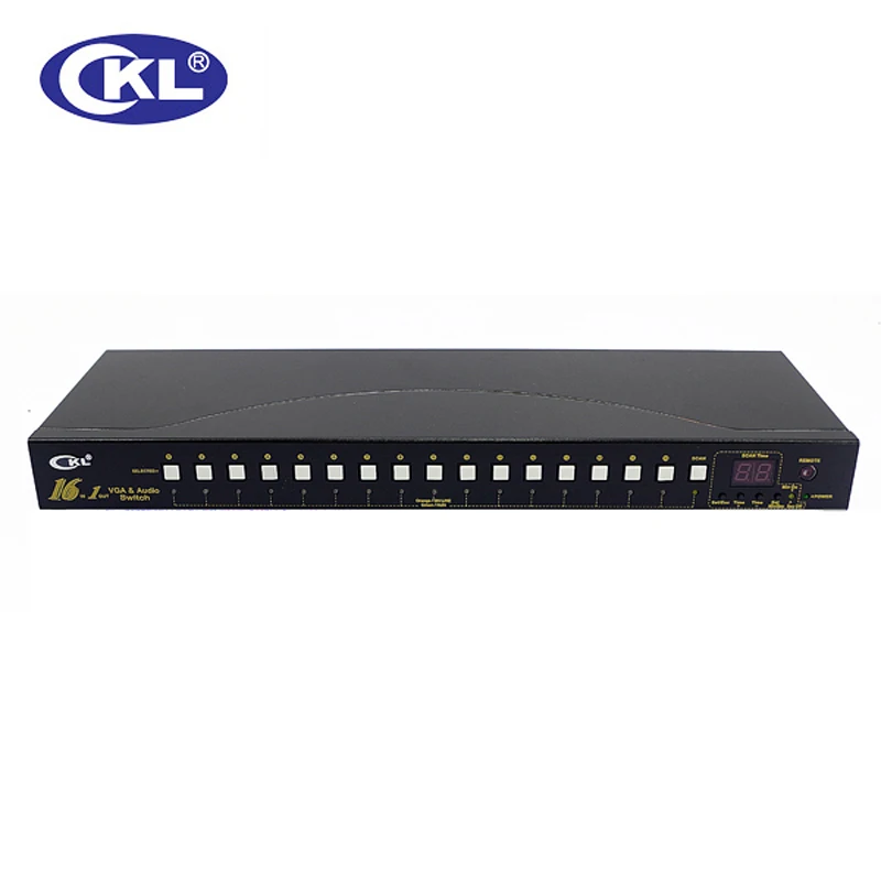 CKL-161S 16 портов Авто VGA аудио переключатель в 1 из ПК МОНИТОР стойки с ИК пульт