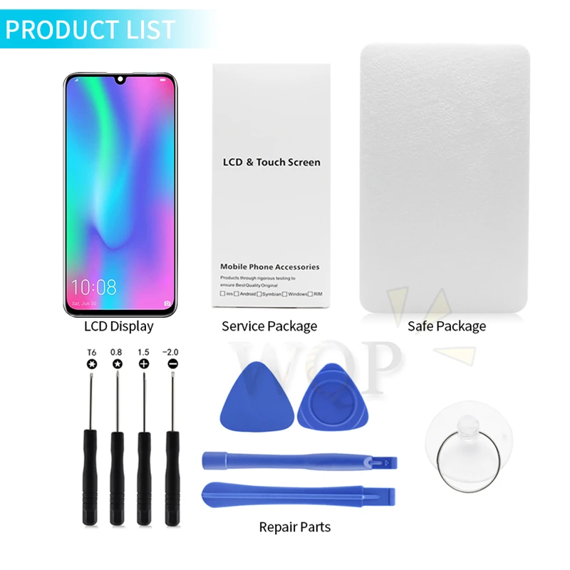 ЖК-дисплей для Huawei Honor 10 Lite дигитайзер сенсорного экрана в сборе с рамкой дисплей