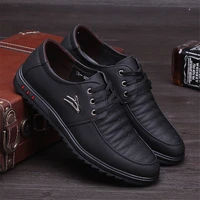 party fashion shoes high quality men casual new leather flat shoes men oxford fashion lace up dress shoes work shoe sapatos