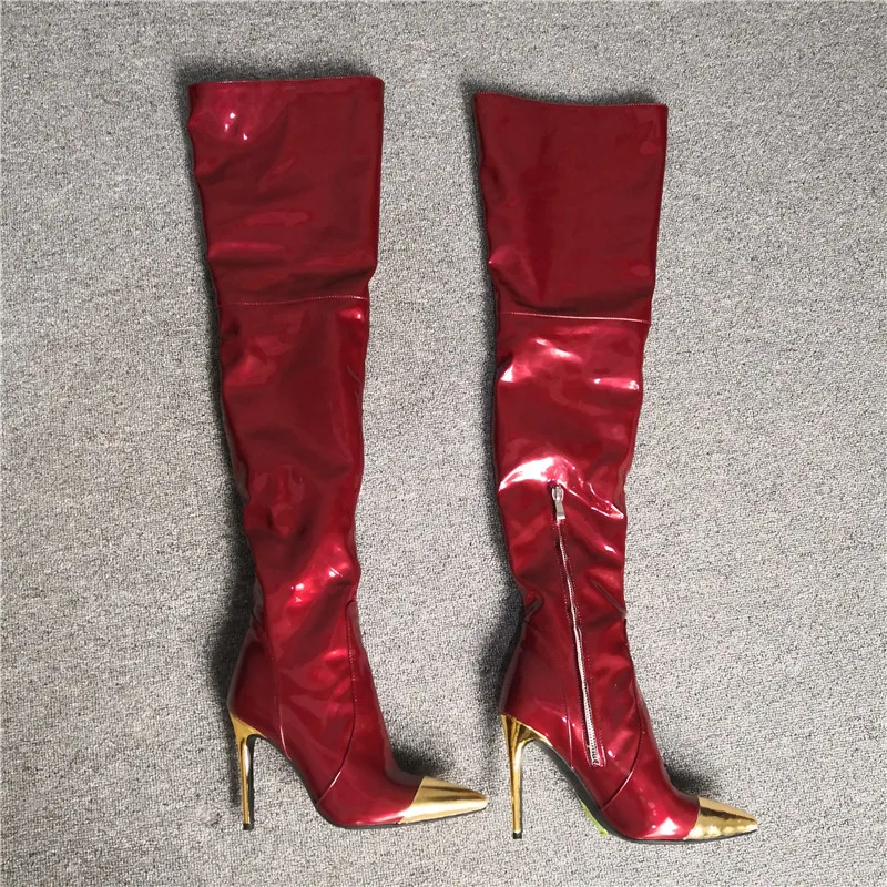 MORAZORA/ г., новые модные пикантные вечерние и свадебные туфли на высоком тонком каблуке женские ботфорты женские осенние сапоги на молнии с острым носком