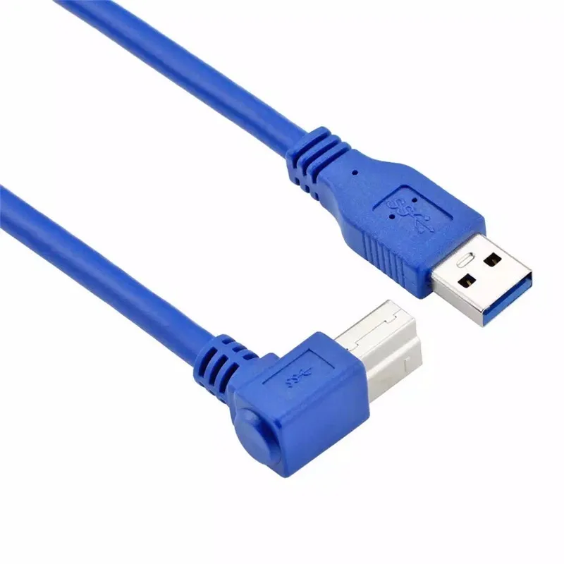 Высокое качество USB 3 0 A Male to B 90 градусов правый угол принтер кабель 60 см/0 6 м 100 см |