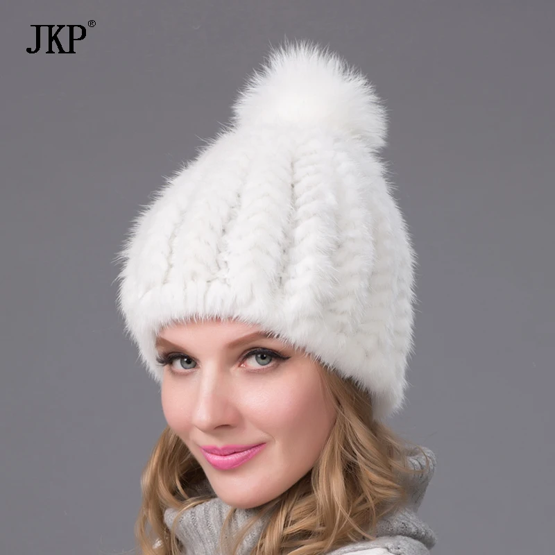 2020 новые модные зимние теплые шапка из натурального меха норки ball cap хип хоп с