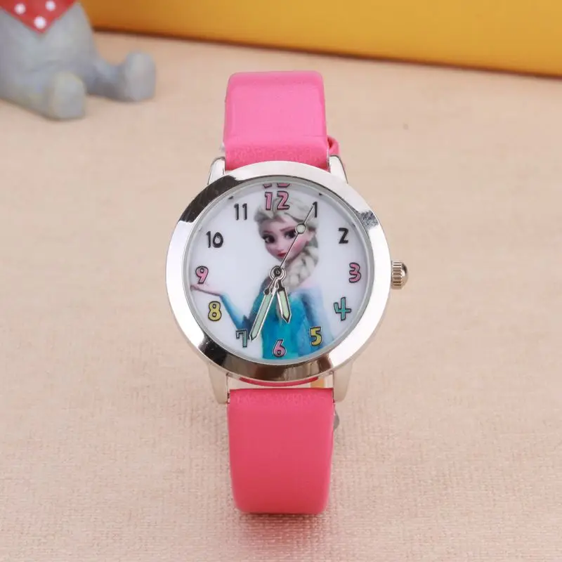 

New Cartoon Elsa Anna Princess Children Digital Girls Kids Boys Sports Watches Student Clock Wristwatch relojes saat