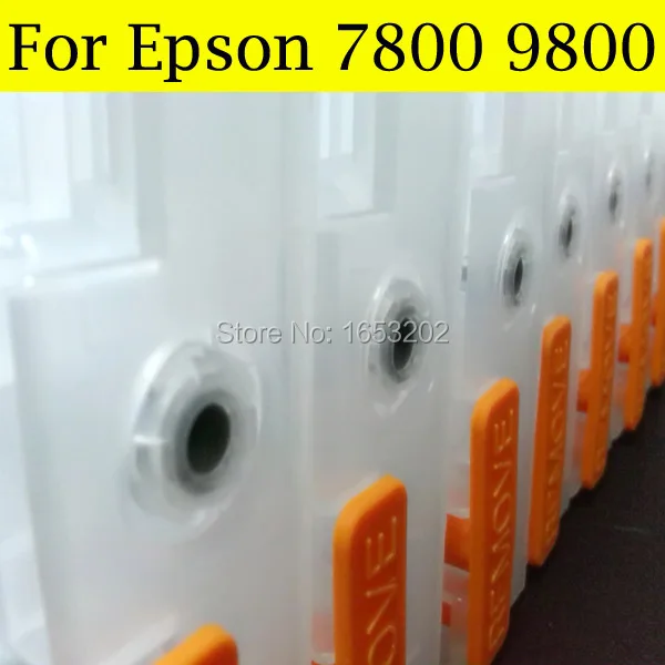 Самый ценный перезаряжаемый картридж 350 мл для EPSON 7800 Tinta принтера 9800 плоттера со