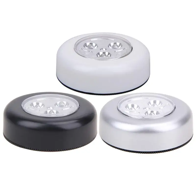 Беспроводной сенсорный мини светильник Сенсорная лампа с 3 светодиодами для