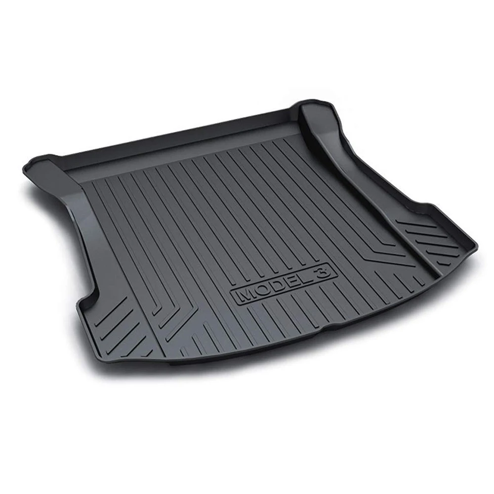 

QUEES Custom Fit Cargo Liner Boot Tray Trunk Floor Mat for Tesla Model 3 2017 2018 2019