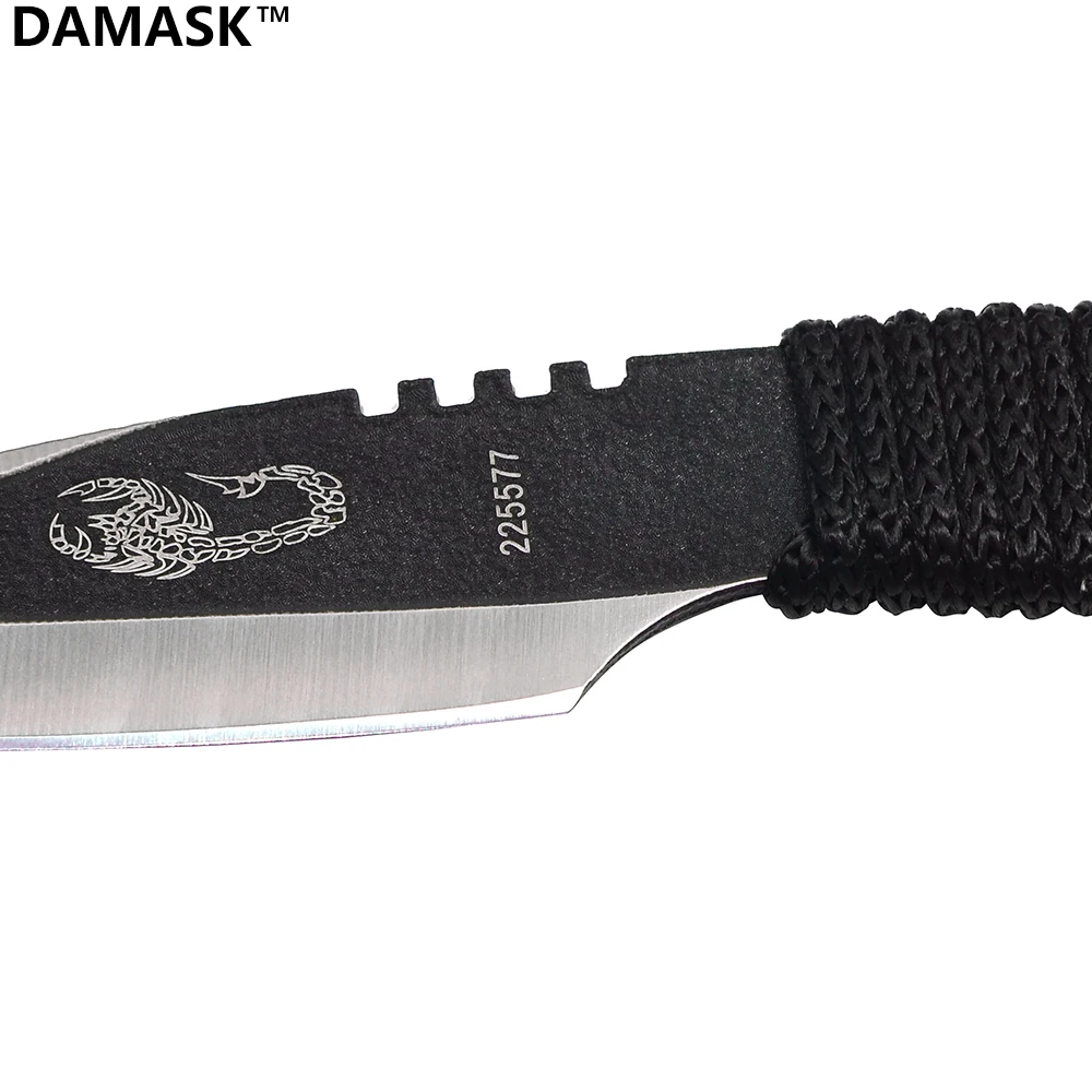 Профессиональный Черный Нержавеющая сталь Топ Ножи фиксированным лезвием Ourdoor