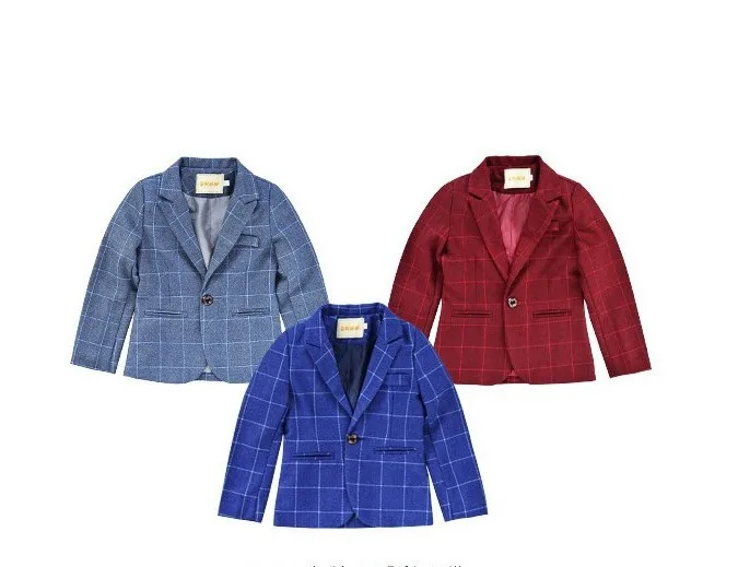 Детские костюмы для мальчиков детский Блейзер торжественное платье костюм