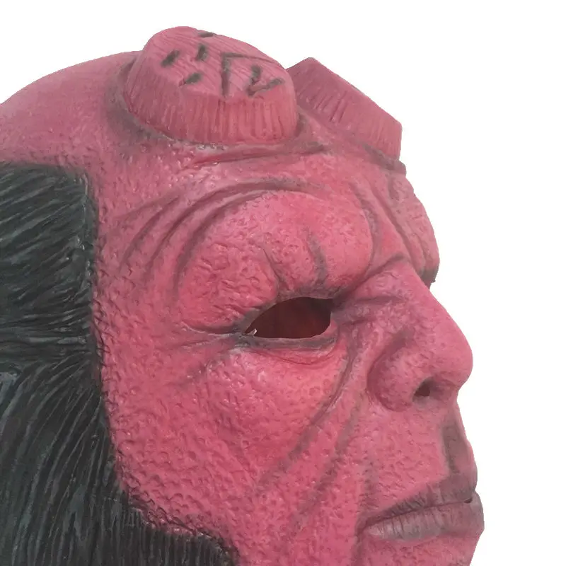 Ужасная латексная маска Hellboy для Хэллоуина маски пейнтбола страйкбола пистолета