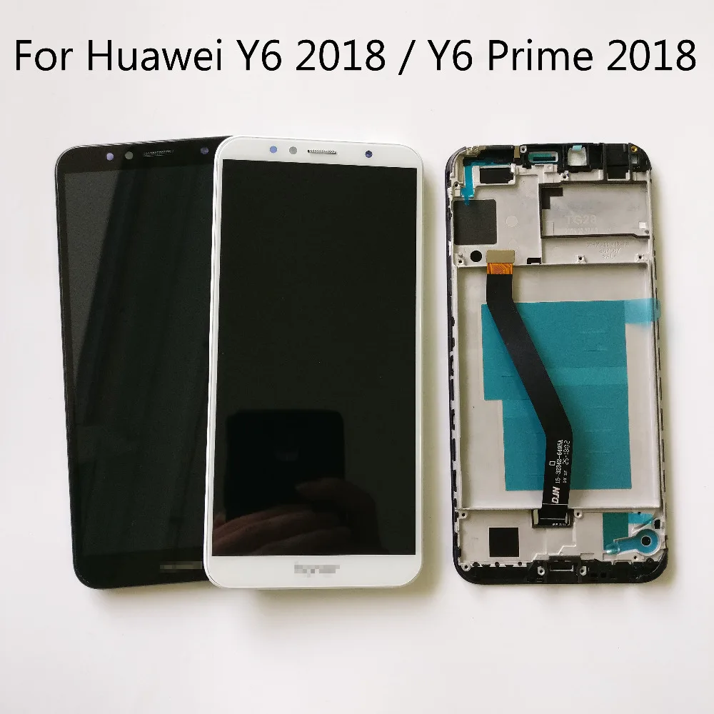 Черный/белый 5 7 дюймов для Huawei Y6 2018 / Prime ATU L31 L21 ЖК дисплей + сенсорный экран
