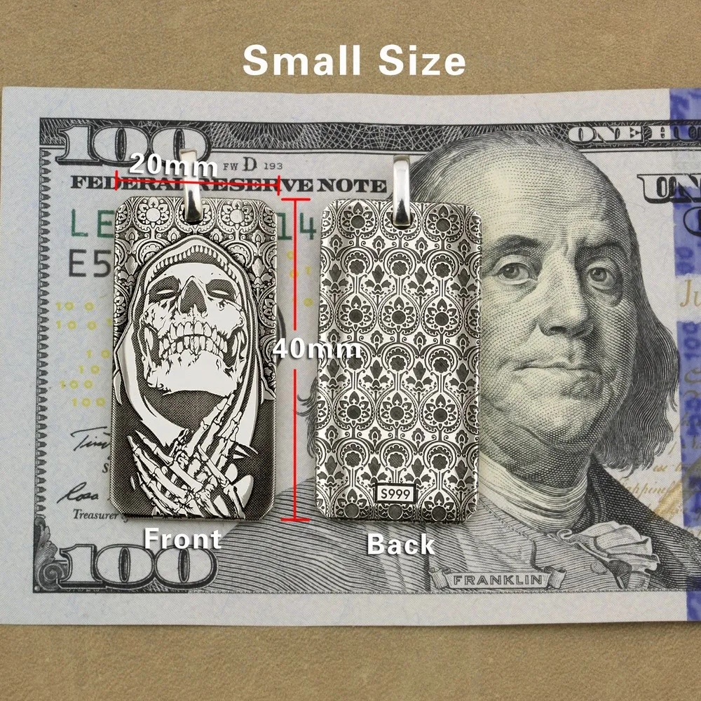 999 Чистое серебро высокая Детализация глубокая лазерная гравировка молитвенный