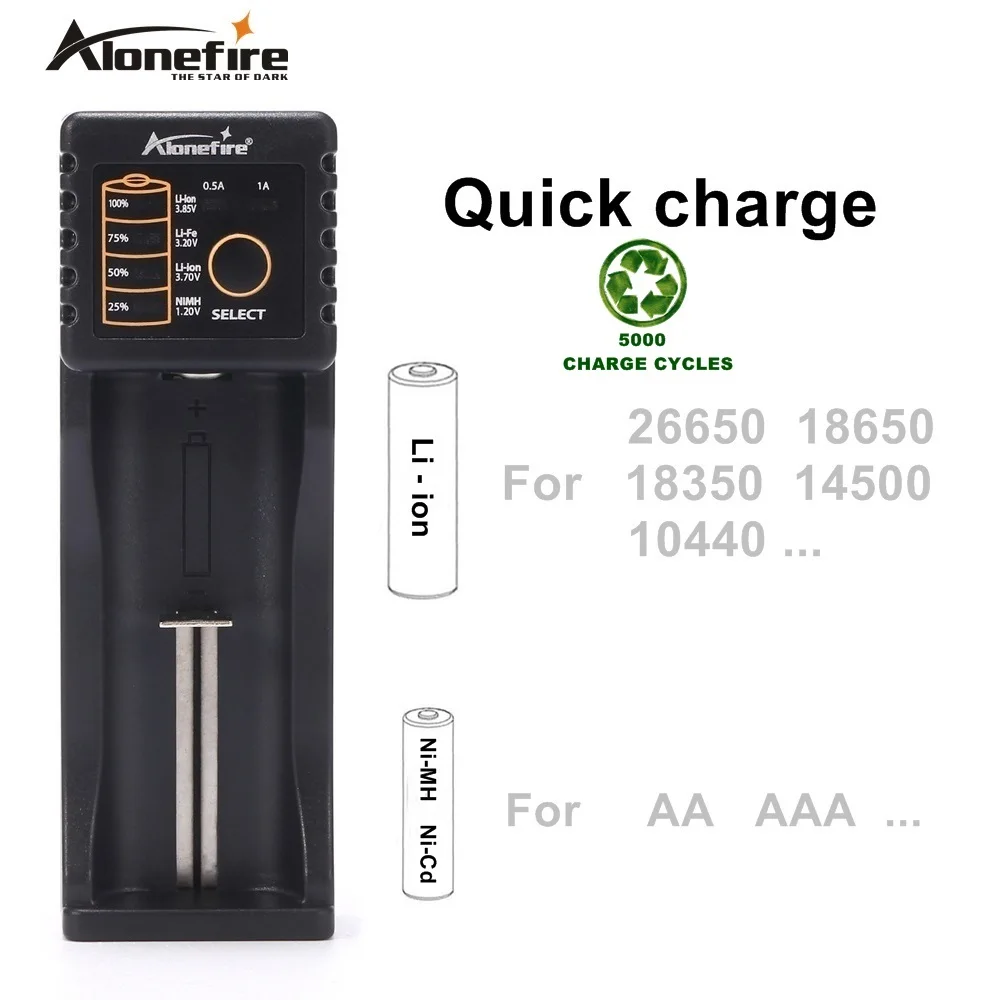 Alonefire MC101 Интеллектуальный литий ионный аккумулятор 3 7 В Ni MH Cd 1 2 USB зарядное