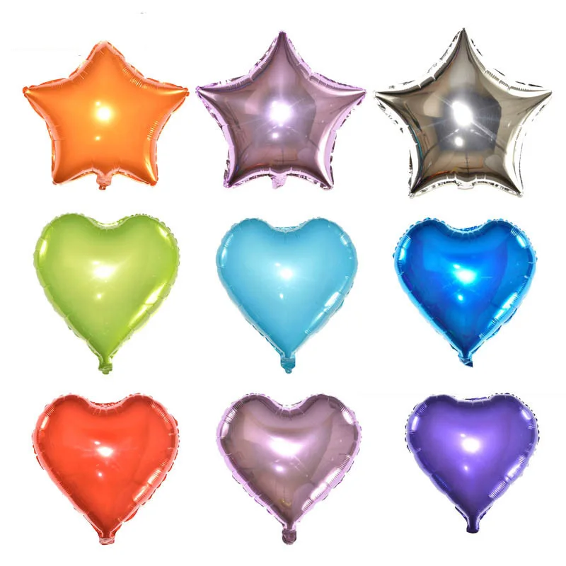 123 5 шт. 18 дюймов воздушный шар с гелием звезды Свадебные Большой алюминиевой